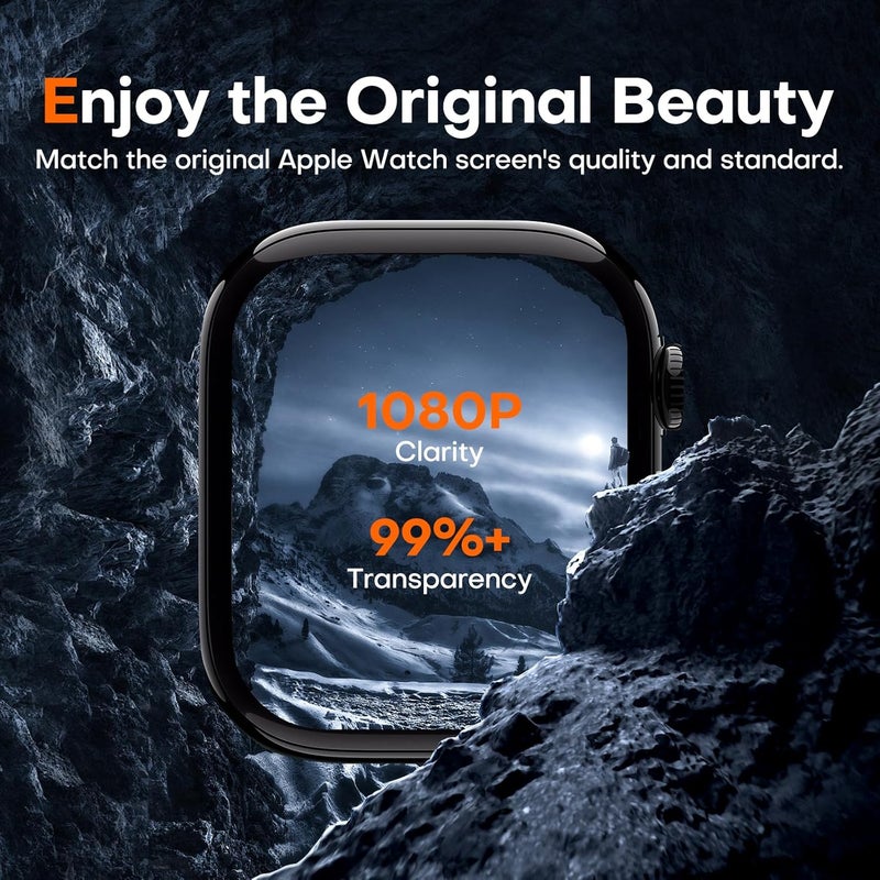 LK LϟK 8 Pack for Apple Watch Series 11/10 Screen Protector 46mm- Self-Healing TPU Screen Protector, Anti Scratch 0 Bubble, HD Touch Sensitive, Upgrade Flexible Film for iWatch S11/10 46mm - Image 4